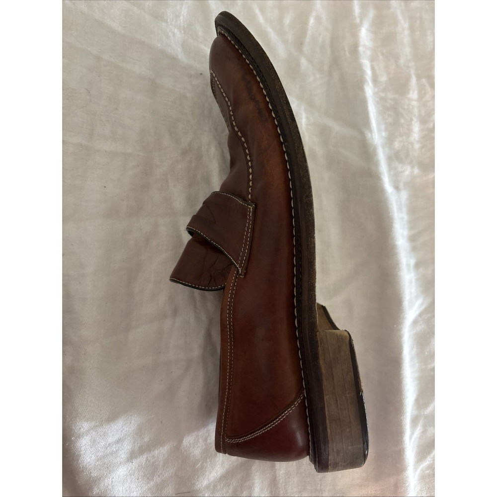 Bachrach Men's‎ Brown Leather Penny Loafers 93794, Size 9 Made in Italy - Picture 4 of 5